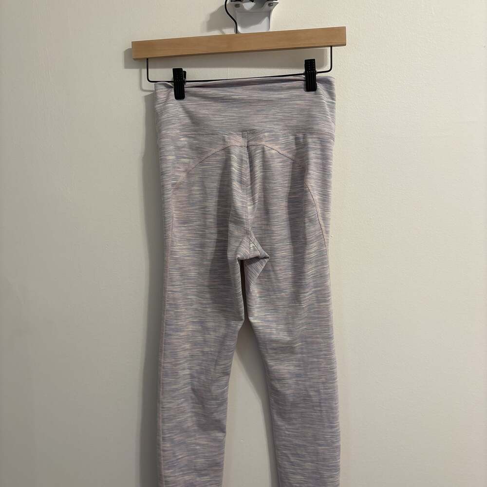 Outdoor Voices Flow 7/8 Hi-Rise Leggings, Oatmeal Stripe